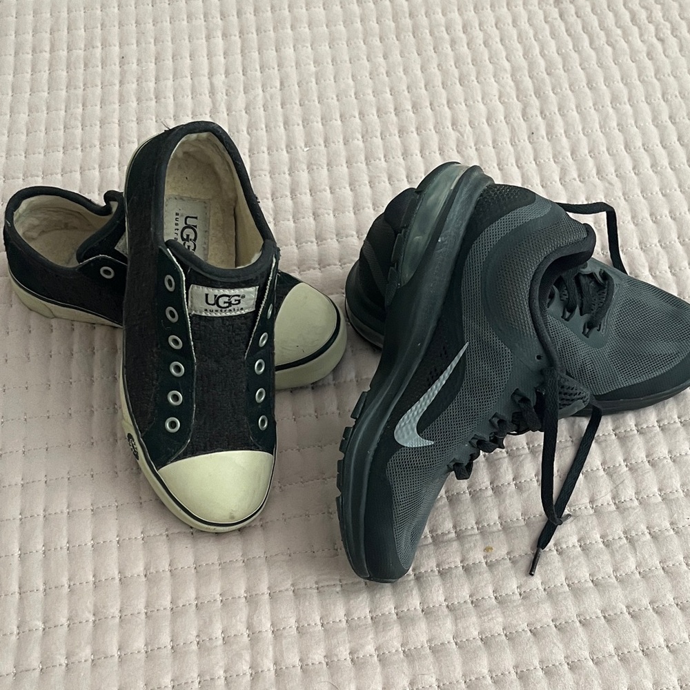 UGG Black and Cream Casual Sneakers